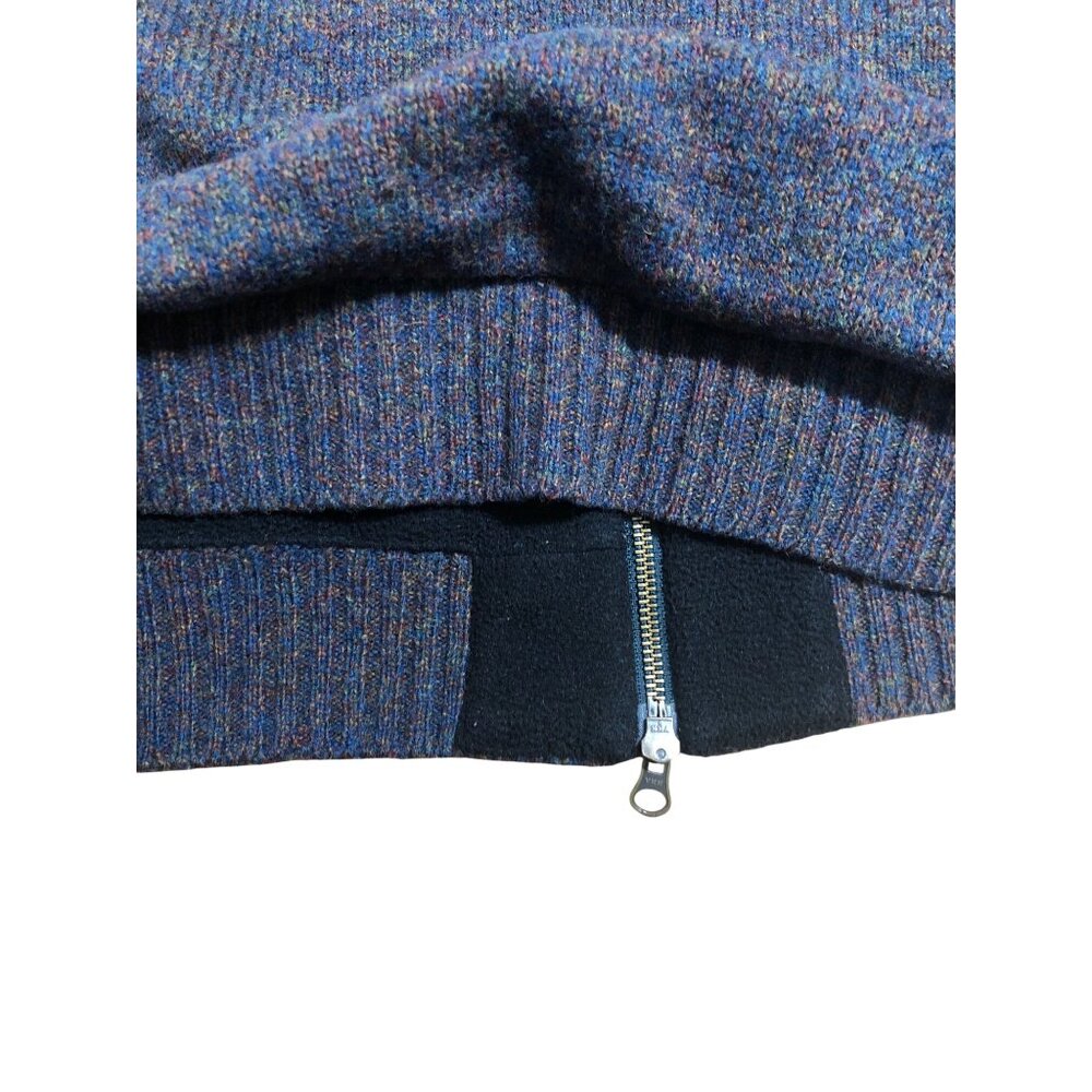 Pendleton Vest Mens M Shetland Wool Full Zip Fleece Lined Pockets Blue - Picture 9 of 13